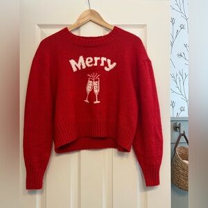 Ruby Moon Red 'Merry' Sweater Size Large